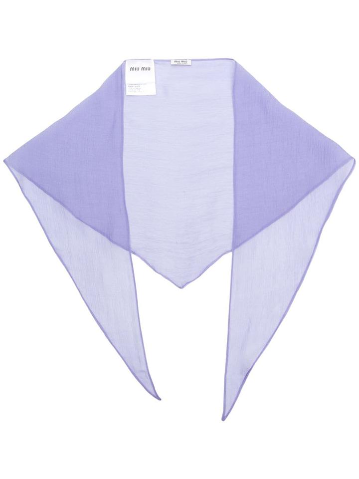 Miu Miu Miu Miu Mcx278brw F0014 Natural (veg)->cotton - Pink & Purple