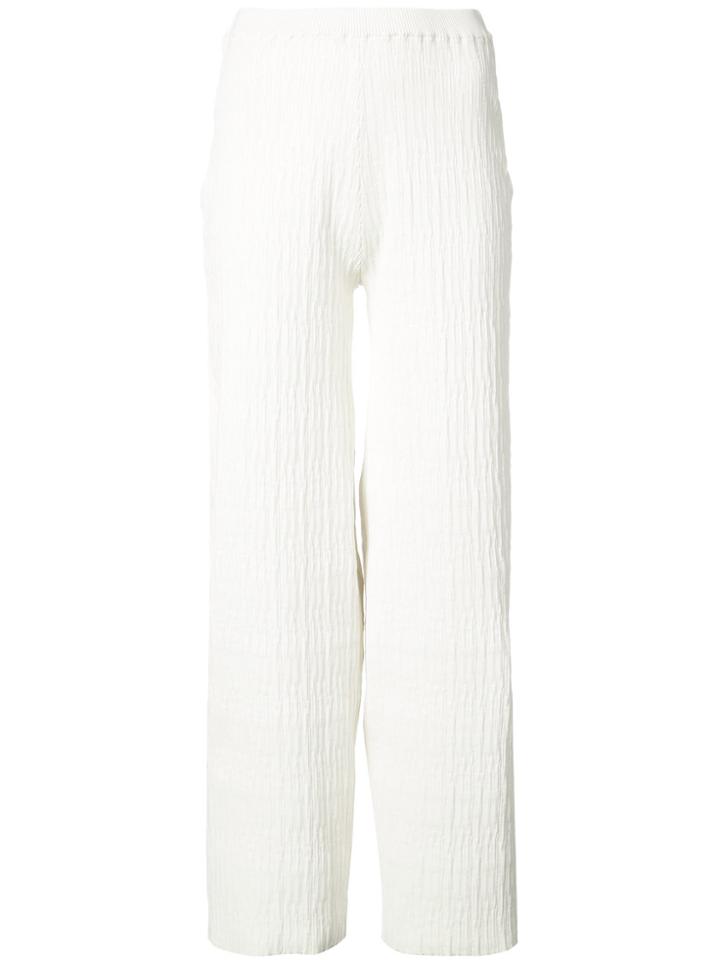 Simon Miller Knitted Wide Leg Trousers - White