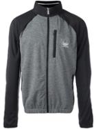 Versace Draped Back Bomber Jacket, Men's, Size: 4, Grey, Polyamide/polyester/spandex/elastane