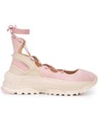 Coach Lace Up Ballerina Sneakers - Pink