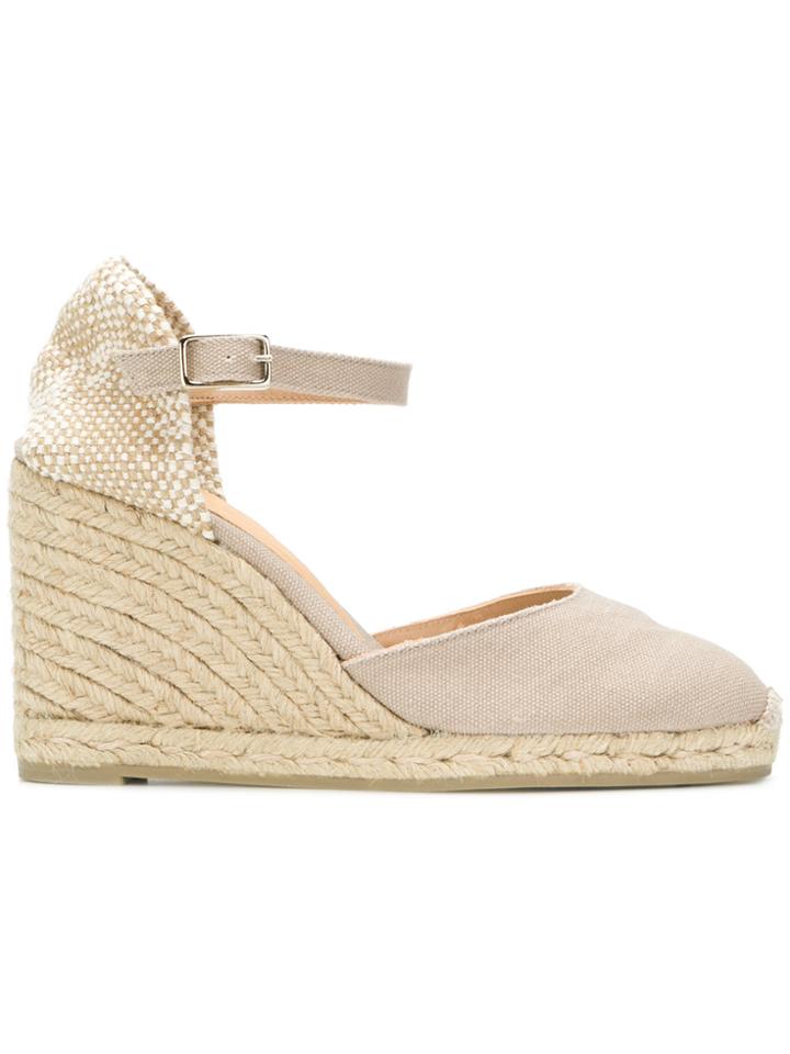 Castañer Carol Wedge Espadrilles - Nude & Neutrals