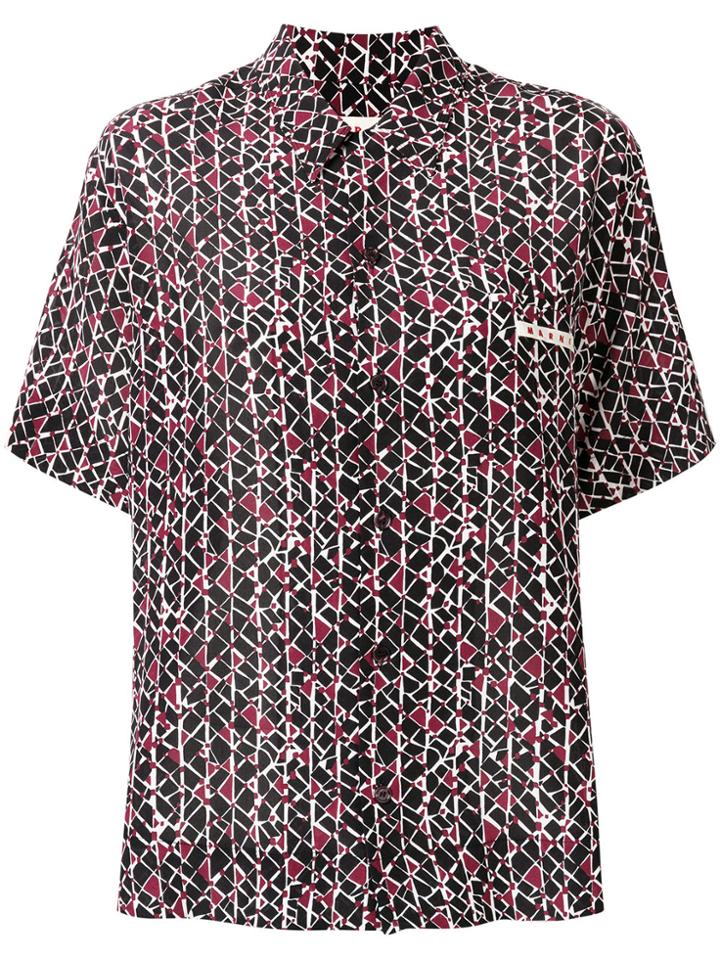 Marni Cosmos Print Shirt - Red