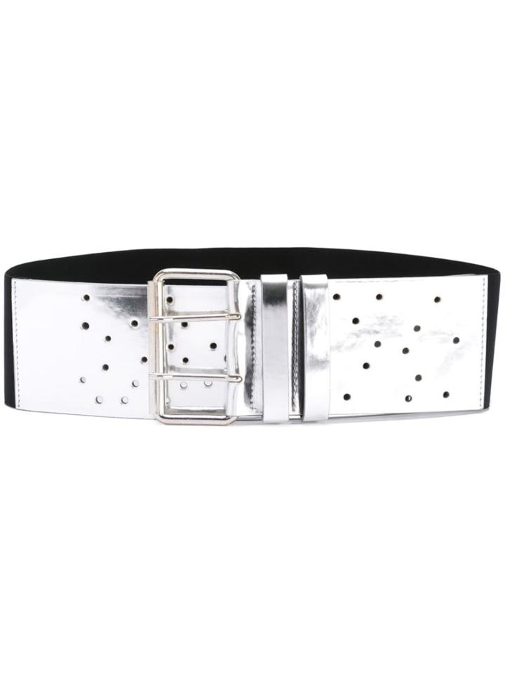 Mm6 Maison Margiela Metallic Perforated Belt