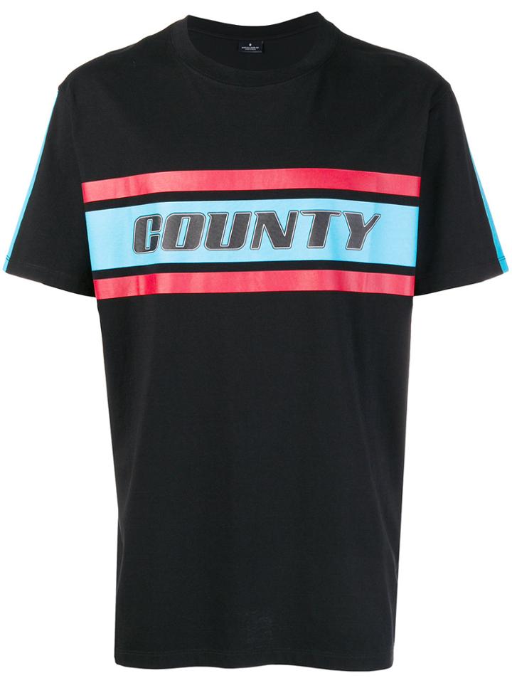 Marcelo Burlon County Of Milan Colour-block Logo T-shirt - Black