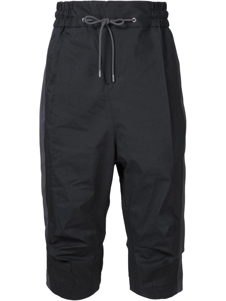 Devoa Cropped Drawstring Trousers