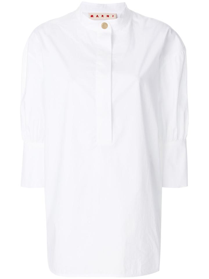 Marni Short Sleeve Blouse - White