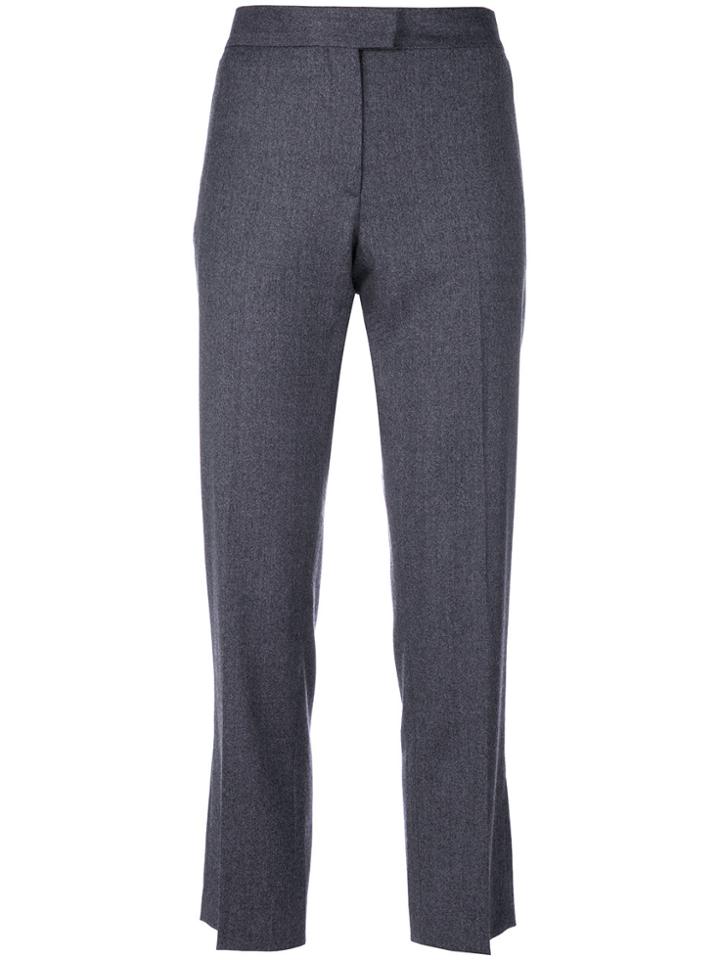 Ps By Paul Smith Cropped Straight Leg Trousers - Grey