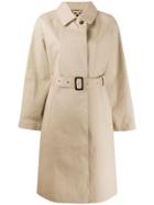 Mackintosh Aberdeen Fawn X Leopard Oversized Single Breasted Trench