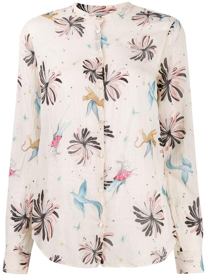 Forte Forte Fiaba-print Loose-fit Shirt - Neutrals