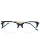 Boucheron Square Frame Glasses, Black, Acetate/metal