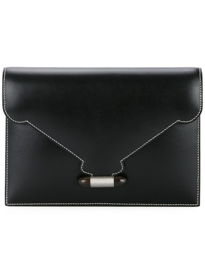 Hermès Vintage Navette Clutch Bag - Black