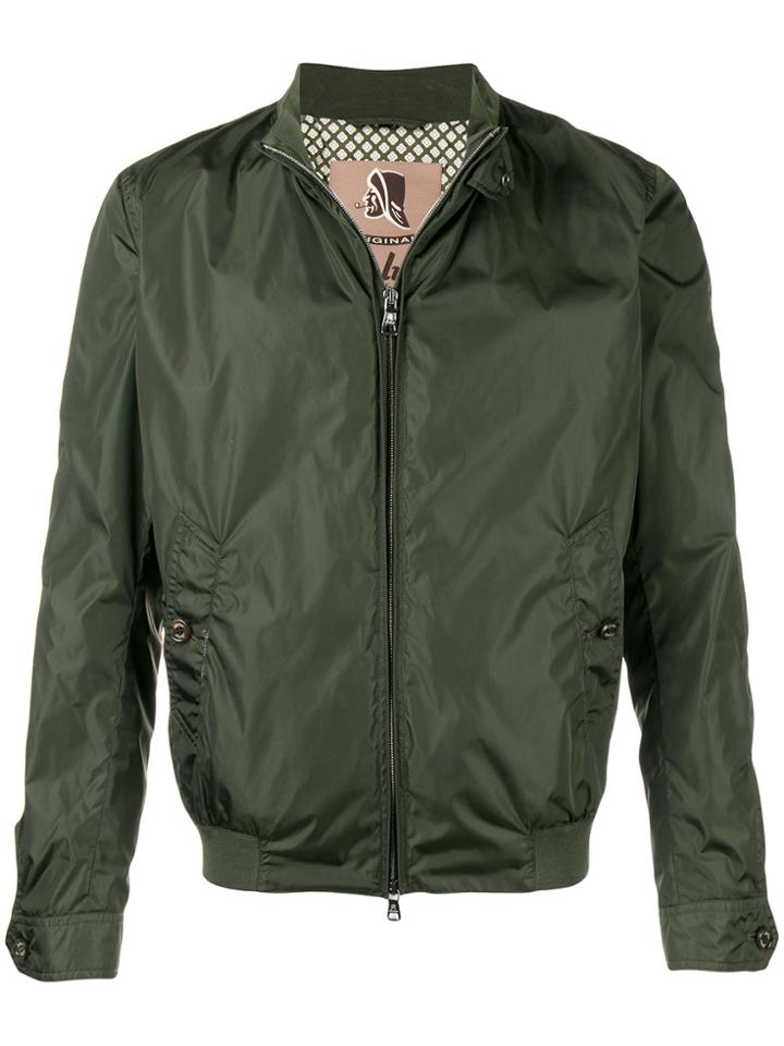 Sealup Zipped Fitted Jacket - Green