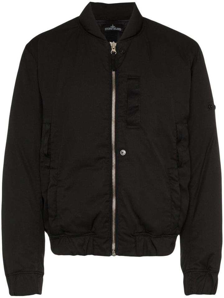 Stone Island Shadow Project Feather Down Padded Bomber Jacket - Black