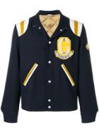 Gucci Embroidered Bomber Jacket - Blue
