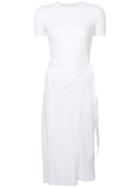 Rosetta Getty Plain Wrap Dress - White