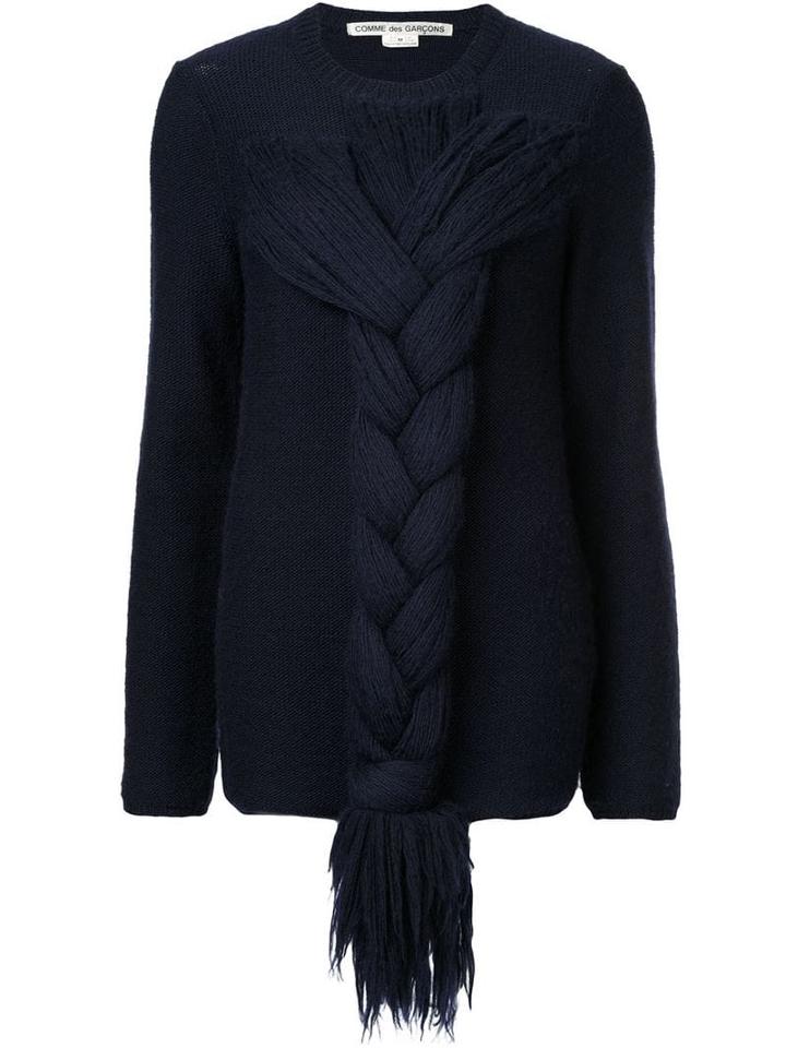 Comme Des Garçons Pre-owned Yarn Pony Tail Jumper - Blue