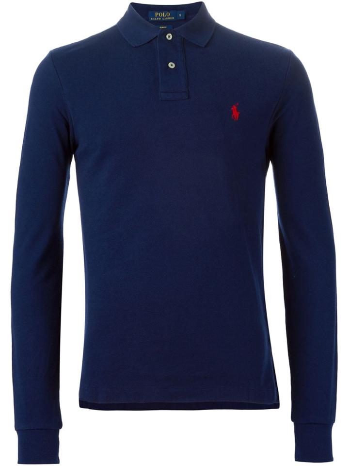 Polo Ralph Lauren Longsleeved Polo Shirt - Blue