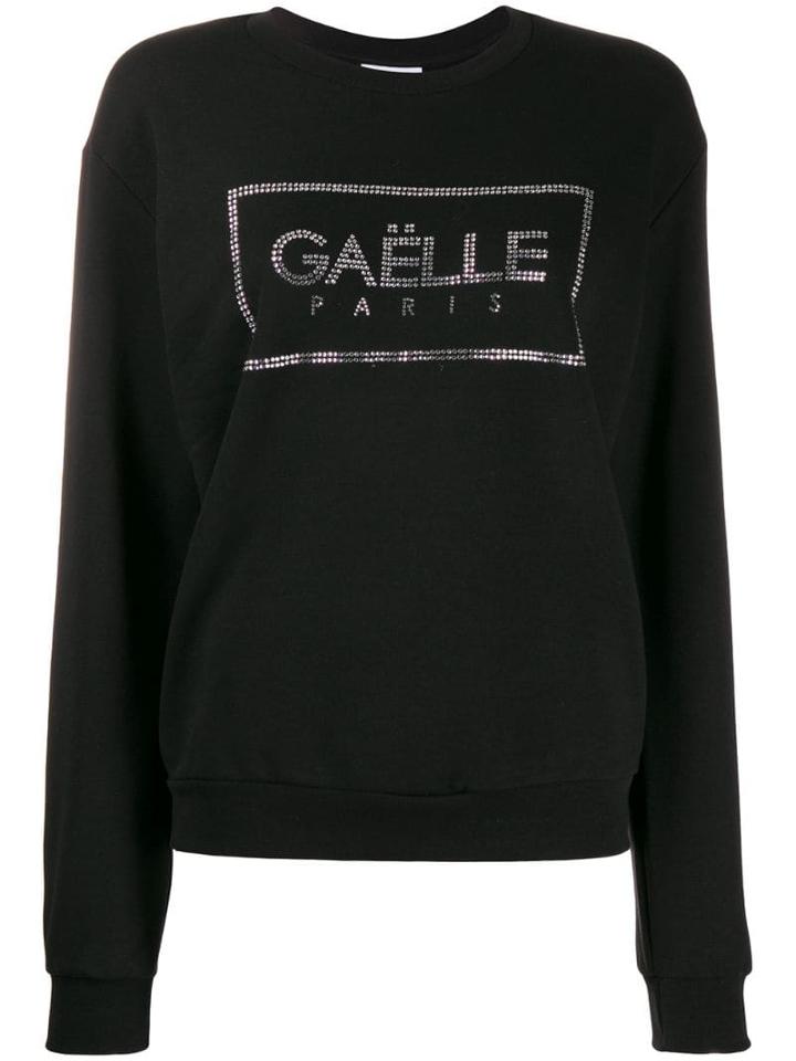 Gaelle Bonheur Crystal Embellished Sweatshirt - Black