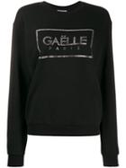 Gaelle Bonheur Crystal Embellished Sweatshirt - Black