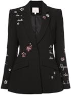 Cinq A Sept Floral Pattern Jacket - Black