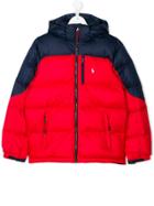 Ralph Lauren Kids Color Block Padded Jacket - Red