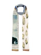 Burberry Oyster, Monogram And Mariner Print Silk Scarf - White