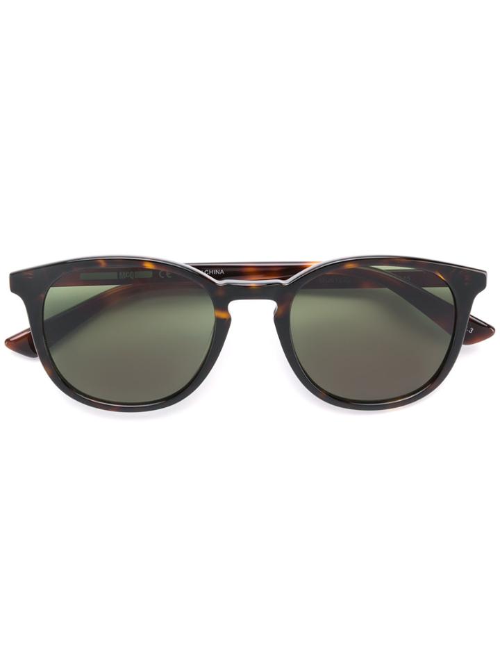 Mcq By Alexander Mcqueen Eyewear Round-frame Sunglasses - Brown