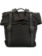 Giorgio Armani Urchida Backpack, Black, Leather/polyamide