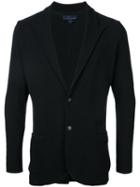 Lardini Soft Single-breasted Blazer, Men's, Size: Small, Black, Cotton