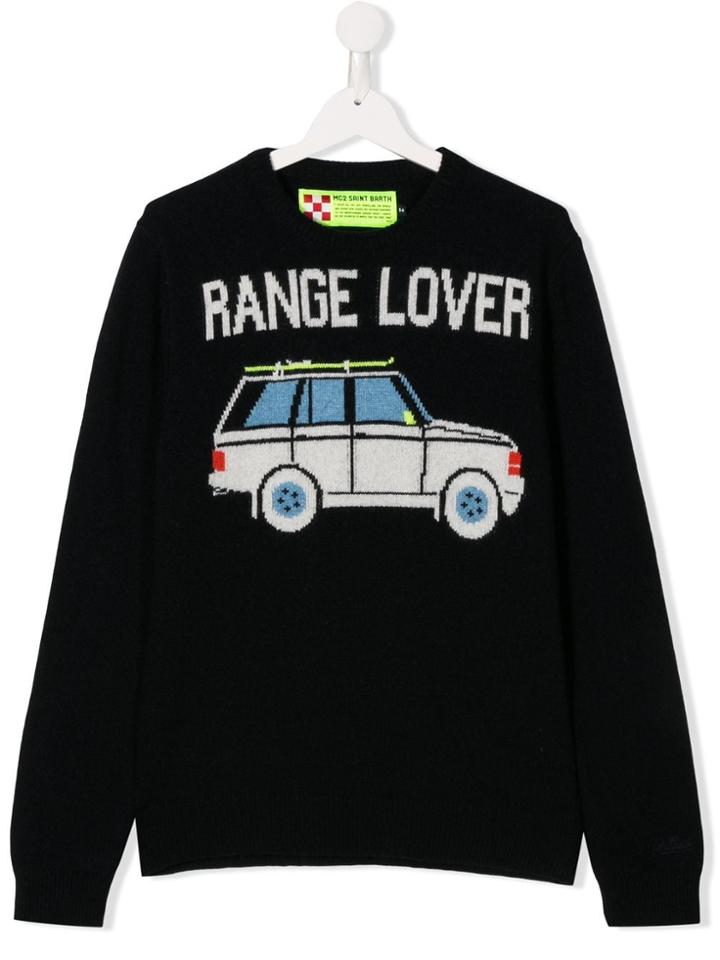Mc2 Saint Barth Kids Douglas Car Love Jumper - Black