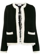 Red Valentino Open Front Cardigan - Black