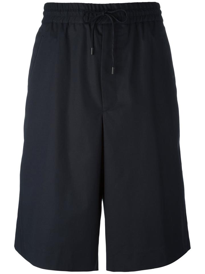 Juun.j - Drawstring Shorts - Men - Cotton/polyester - 48, Black, Cotton/polyester