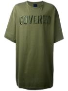 Juun.j Front Patches Oversized T-shirt, Men's, Size: Medium, Green, Cotton