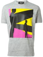 Dsquared2 Printed T-shirt, Men's, Size: Xl, Grey, Cotton