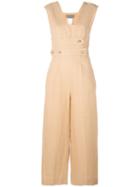 Sportmax Sleeveless Jumpsuit, Women's, Size: 42, Nude/neutrals, Linen/flax