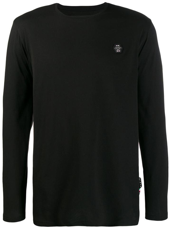 Philipp Plein T-shirt Round Neck Ls Original - Black