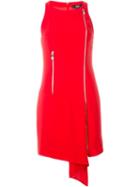 Versus Draped Detail Zipped Dress