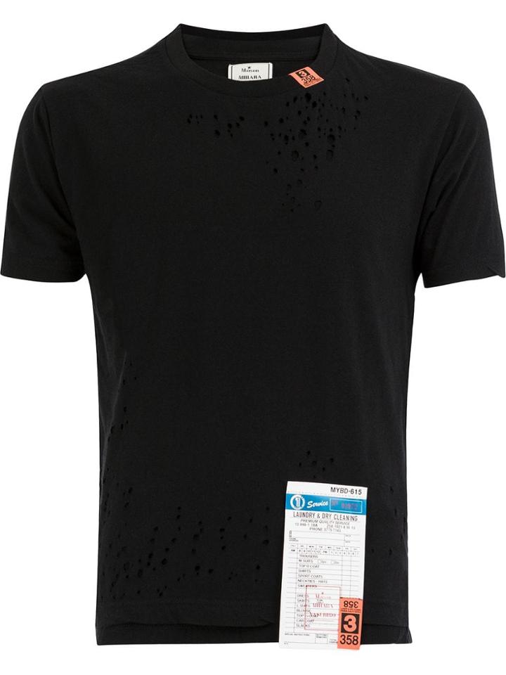 Maison Mihara Yasuhiro Damaged T-shirt - Black