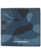 Alexander Mcqueen Camouflage Billfold Wallet - Blue