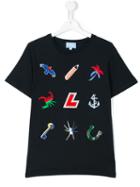 Lanvin Petite - Printed T-shirt - Kids - Cotton - 14 Yrs, Blue