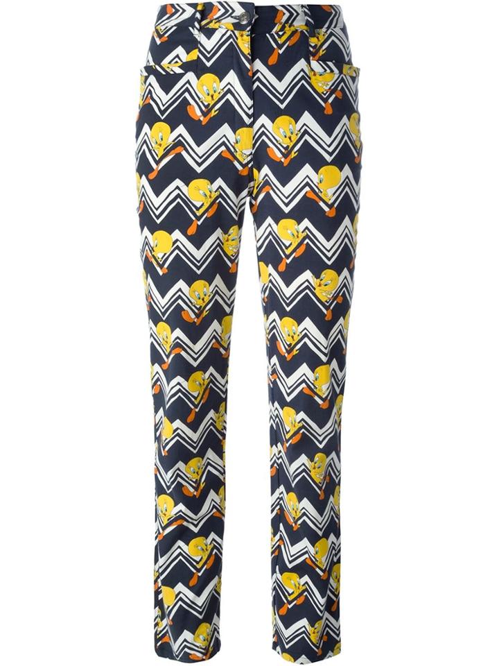 Jc De Castelbajac Vintage 'tweetie Pie' Printed Trousers - Multicolour