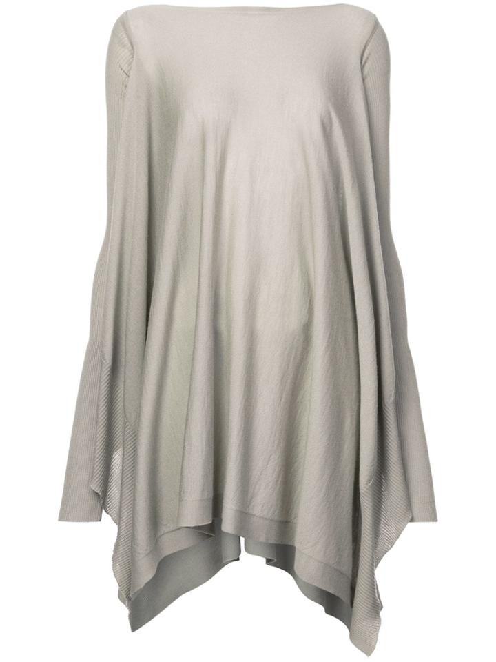 Rick Owens Boat Neck Tunic - Grey