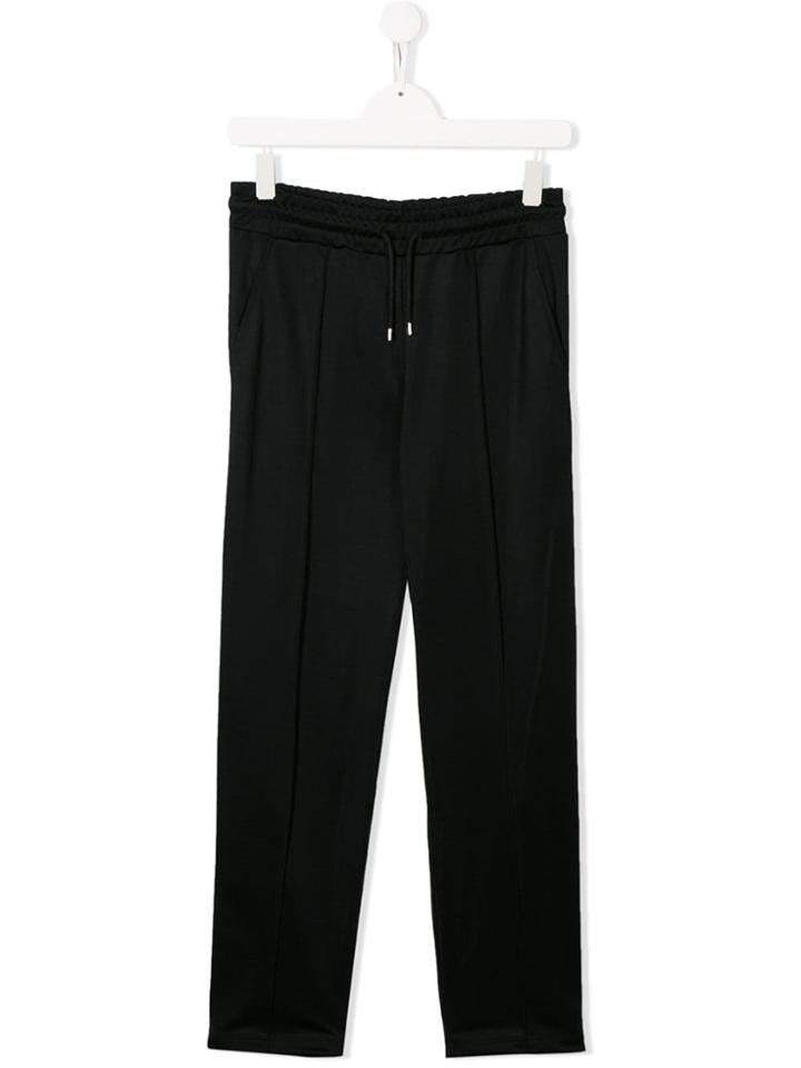 Msgm Kids Drawstring Track Trousers - Black