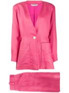 Yves Saint Laurent Pre-owned Jacket And Skirt Suit - Pink