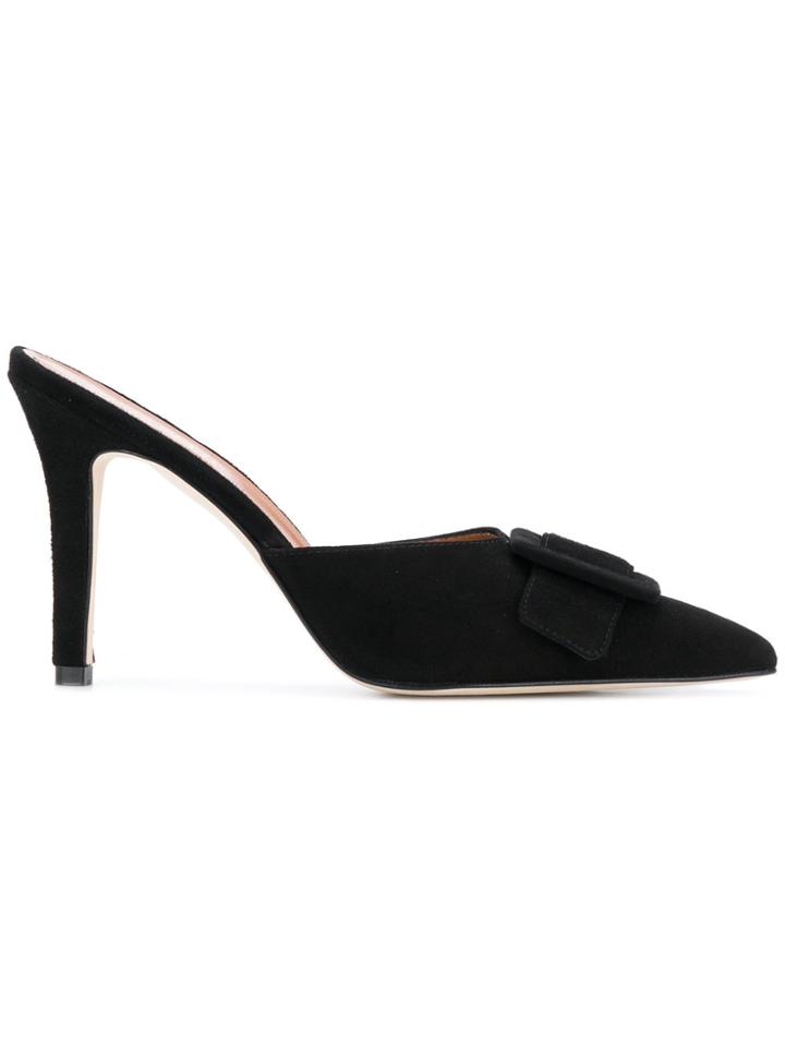 Paris Texas Buckle-embellished Mules - Black