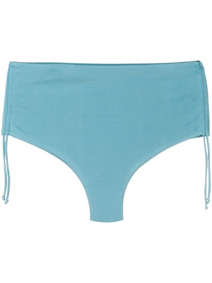 Fisico Gathered Side Bikini Bottoms - Blue