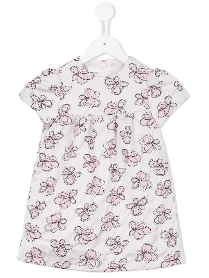 Familiar Floral Print Dress, Toddler Girl's, Size: 3 Yrs, Pink/purple