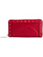 Balmain Logo Crest Wallet - Red