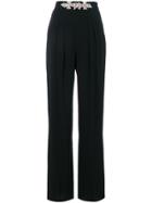 Christopher Kane Crystal High Waisted Trousers - Black