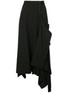 Yohji Yamamoto Asymmetric Style Skirt - Black